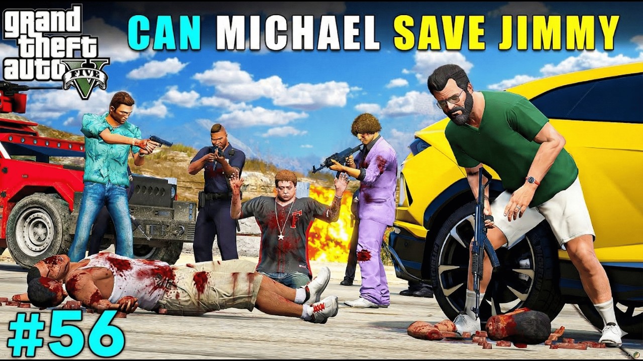 MICHAEL CAN SAVE JIMMY FROM  LOS SANTOS MILITARY ? | GTA V GAMEPLAY #56 GTA 5