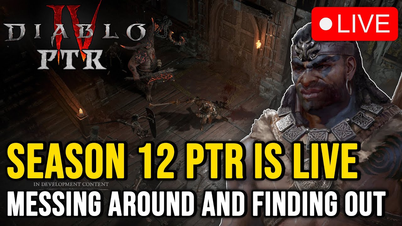 Season 12 PTR Barb/Pala Testing - Diablo 4
