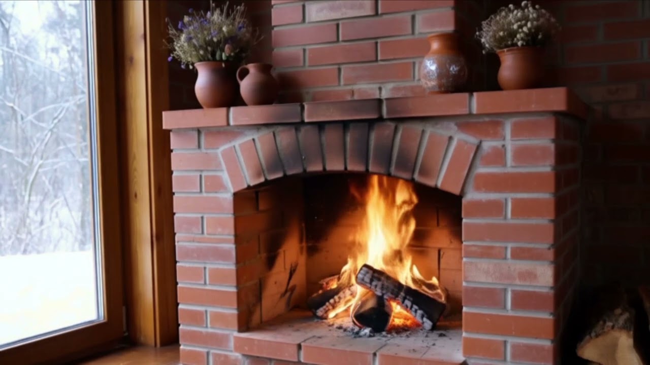 Горящий камин для уюта/ Видео для фона #эстетика #уютныйинтерьер #уютныйвечер #fireplacе #relax 