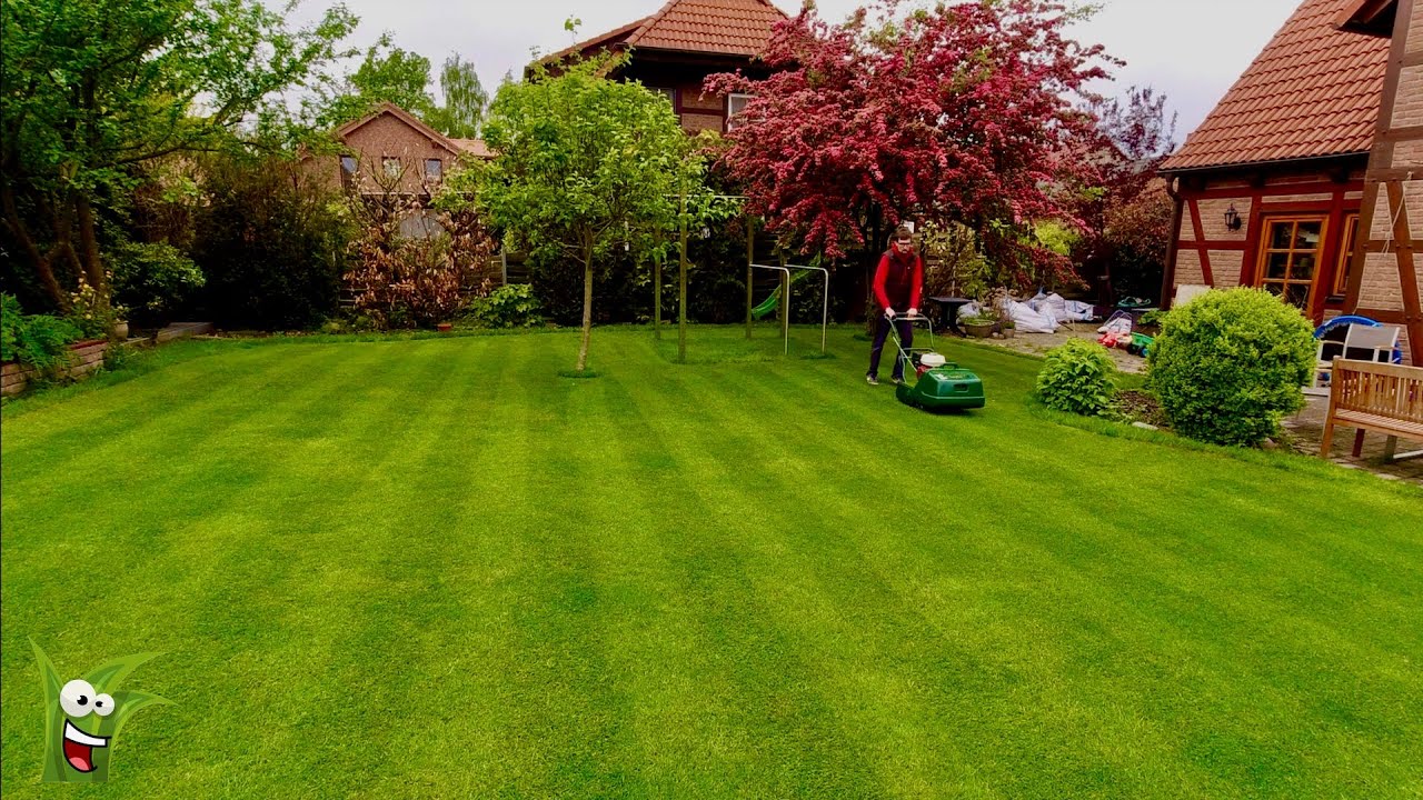 EINEN TAG RASEN MÄHEN 😀 I Spindel, Sichel, horizontal, vertikal I Einhell Akku-Rasenmäher GE-CM
