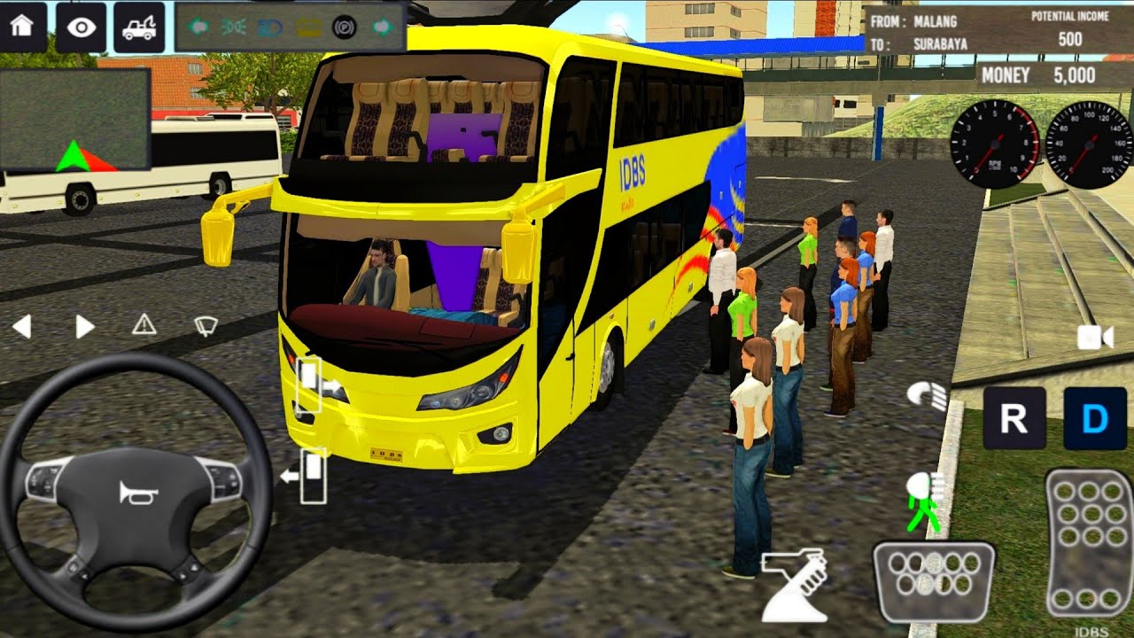 Mini Coach Bus Drive In Public Transport Video Game - Malaysia Bus Simulator - Android GamePlay
