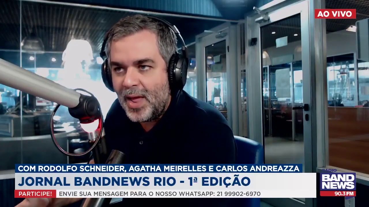 Alex Bousquet concede entrevista exclusiva ao Jornal BandNews Rio 1ª Edição