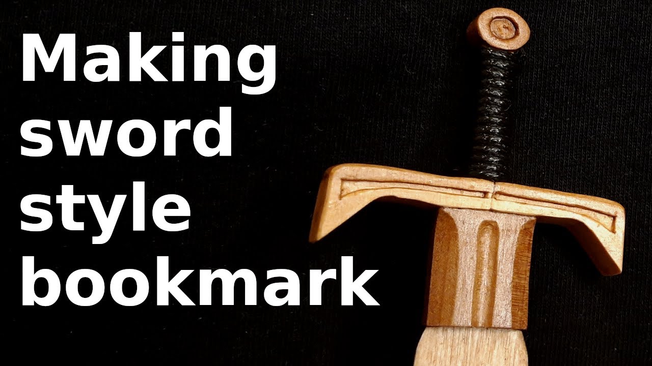 Making a sword style wooden bookmark