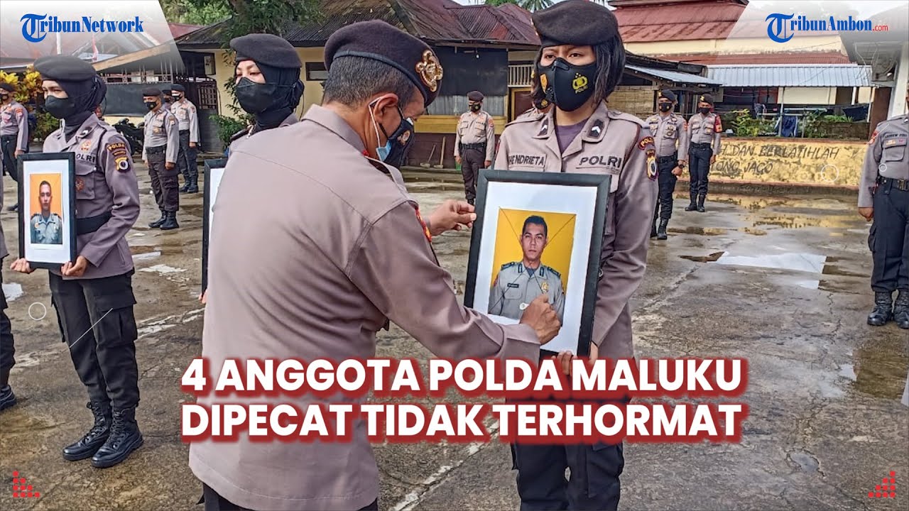 Terlibat Narkotika dan Disersi, Empat Anggota Ditsamapta Polda Maluku Dipecat Tidak Terhormat
