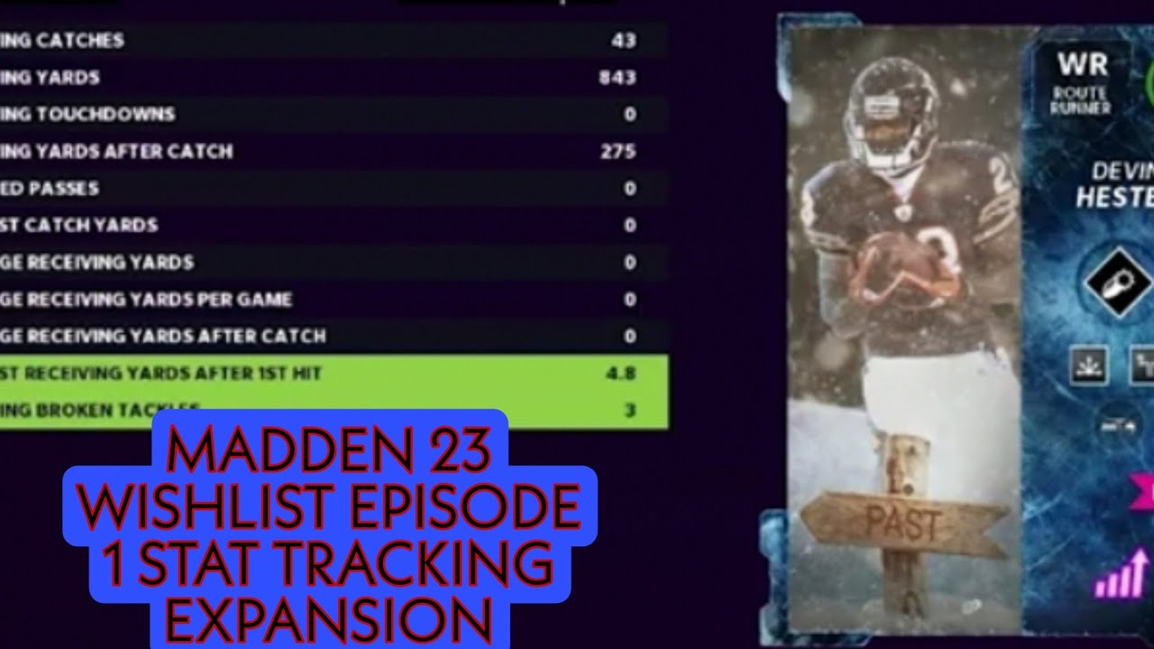 MADDEN 23 WISHLIST EPISODE 1 STAT TRACKING EXPANSION