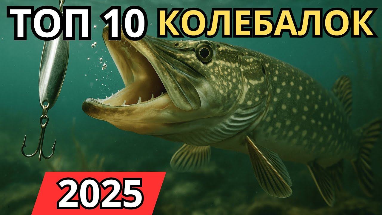 ТОП 10 блёсен-колебалок на щуку 2025 для любителей и профи