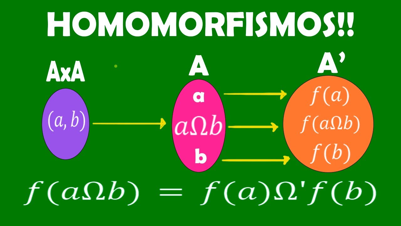 👉HOMOMORFISMOS/DEFINICIÓN/TIPOS/EJEMPLO👀