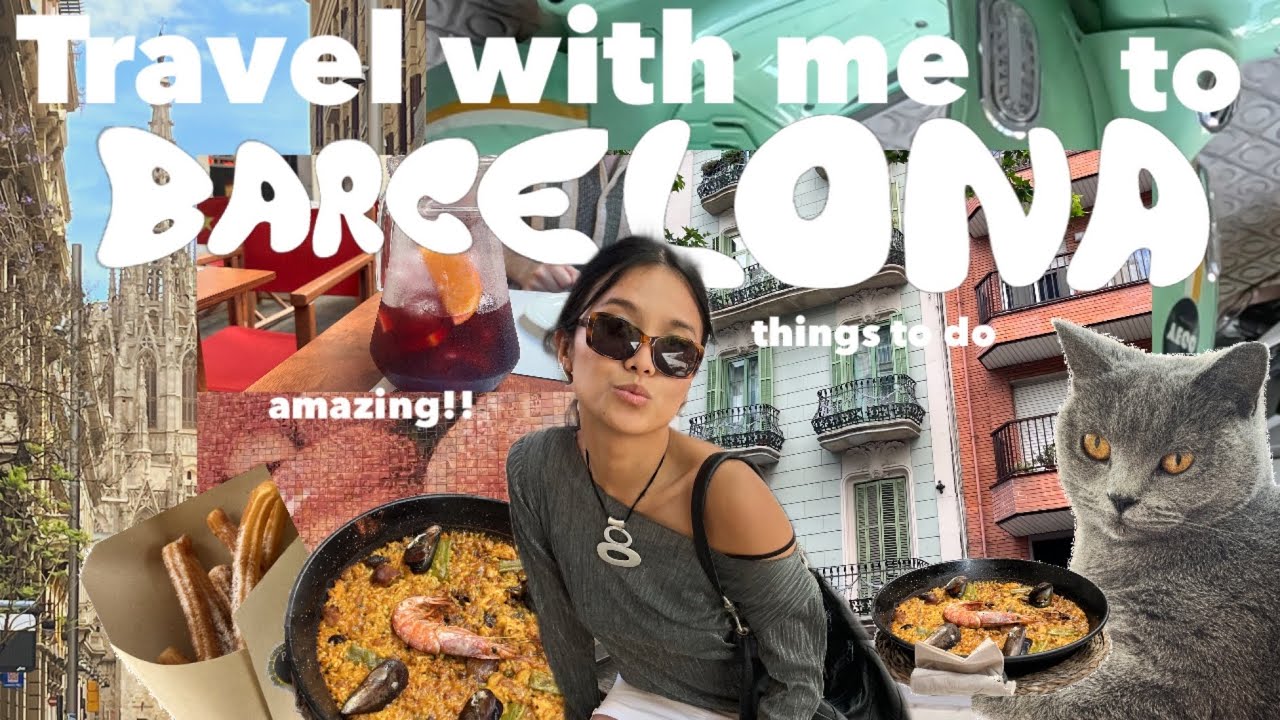 TRAVEL WITH ME TO BARCELONA!! ☆ vlog + things to do