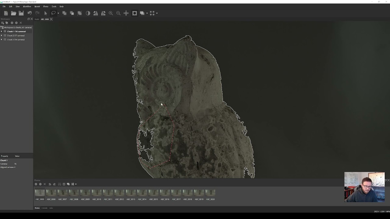 Agisoft Metashape Masking and Processing - Owl Object Capture