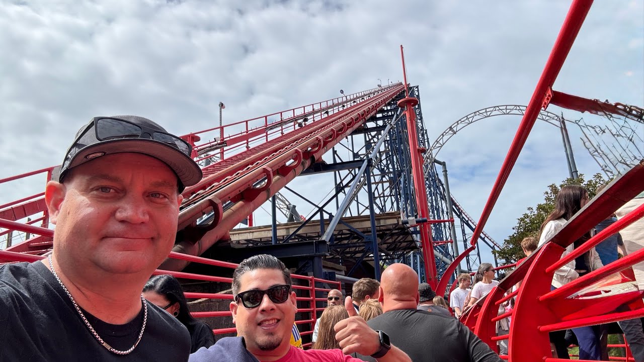 Tour of Pleasure Beach Theme Park - Blackpool England 