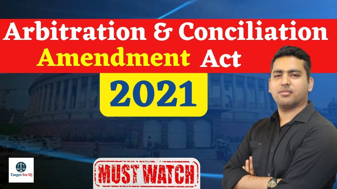 Arbitration Conciliation Amendment Act, 2021| By Nishant Sir #act2021#arbitration