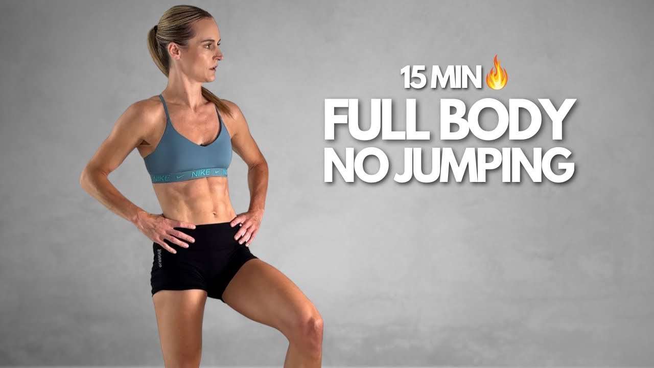 15 Min LOW IMPACT Beginner Workout, No Equipment | Full Body, Apartment Friendly