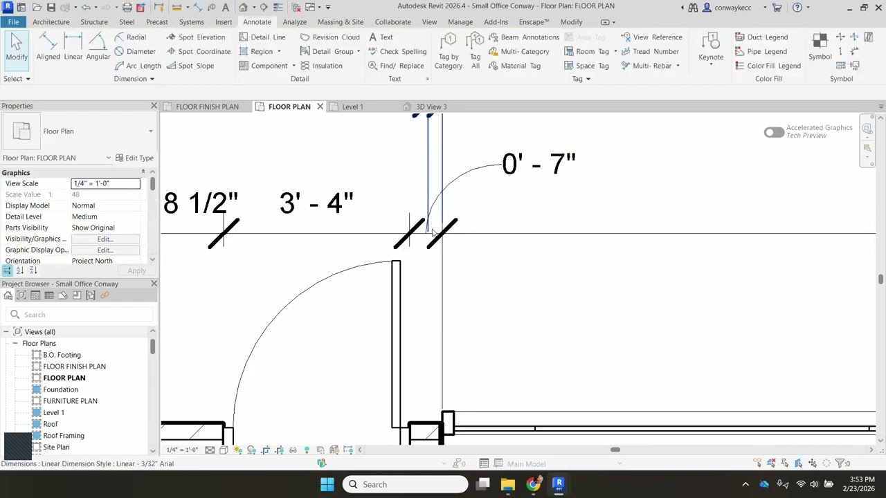Revit - Размеры 2026