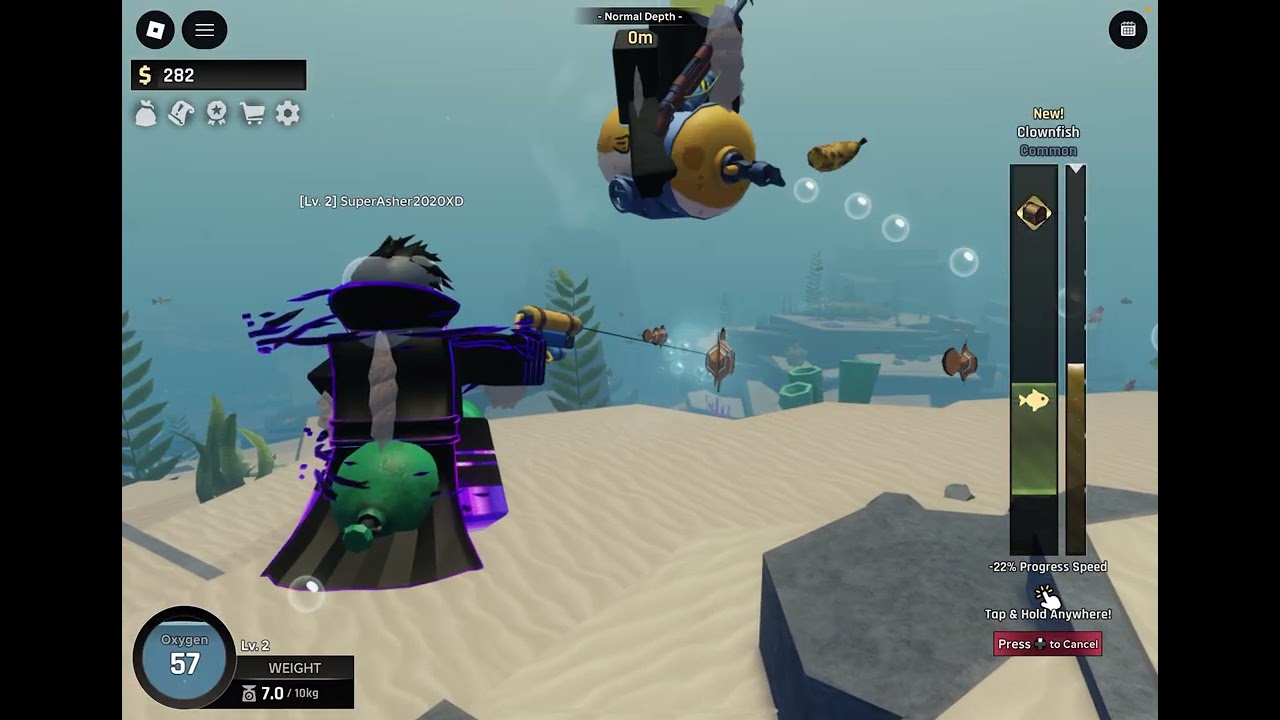 Playing Roblox ABYSS with my freind