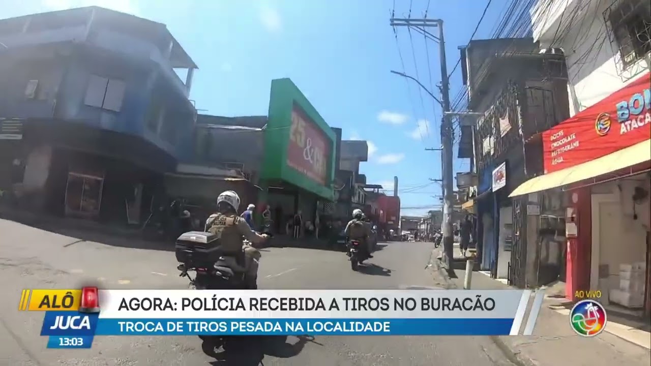 Agora: polícia recebida a tiros no buracão | ALÔ JUCA | TV ARATU