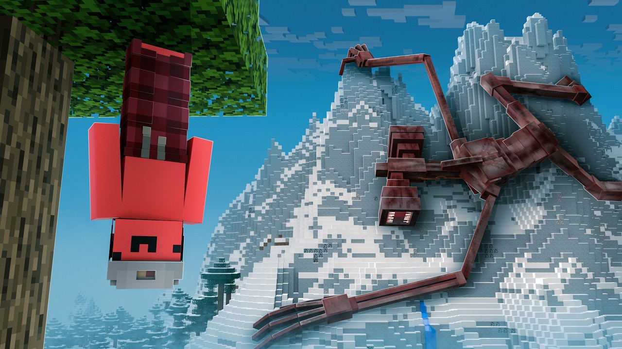 Horror Minecraft, But The World is Upside Down