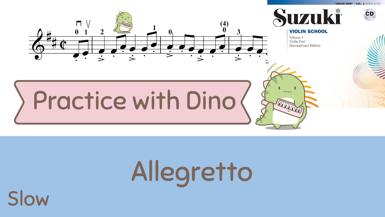(Slow)  Allegretto - Suzuki violin method vol 01