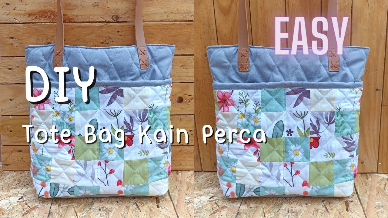 DIY TAS KAIN PERCA. Jangan buang sisa kain mu, ayo buat tasmu sendiri! (Bumi Handcrafted)