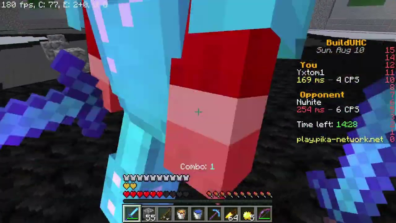 Playing Minecraft BuildUHC Minigame