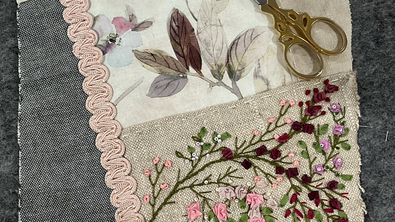 Part 14 Vintage Sewing Techniques #crazypatchwork  #VintageBlendStudios