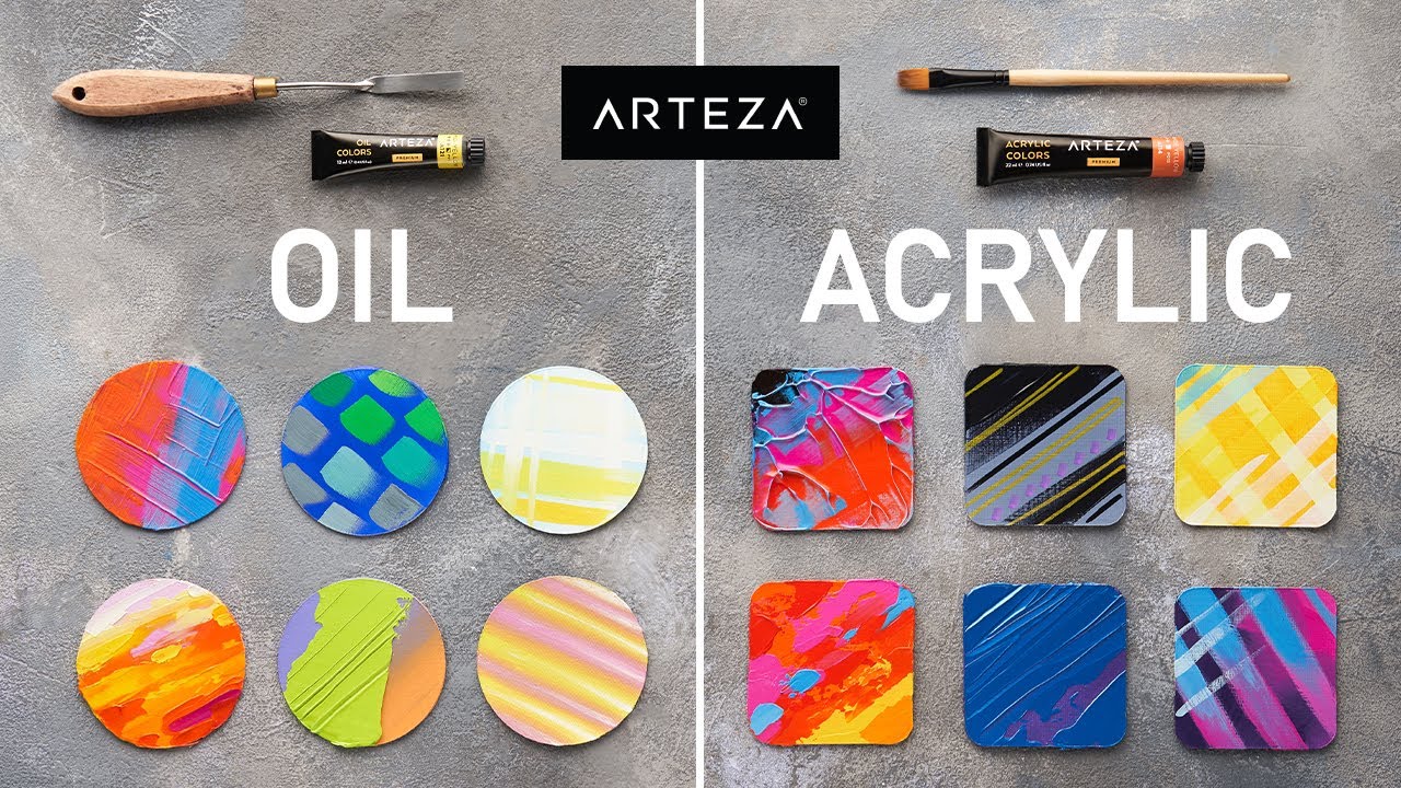 OIL vs. ACRYLIC: Which is better? | Side by Side COMPARISON