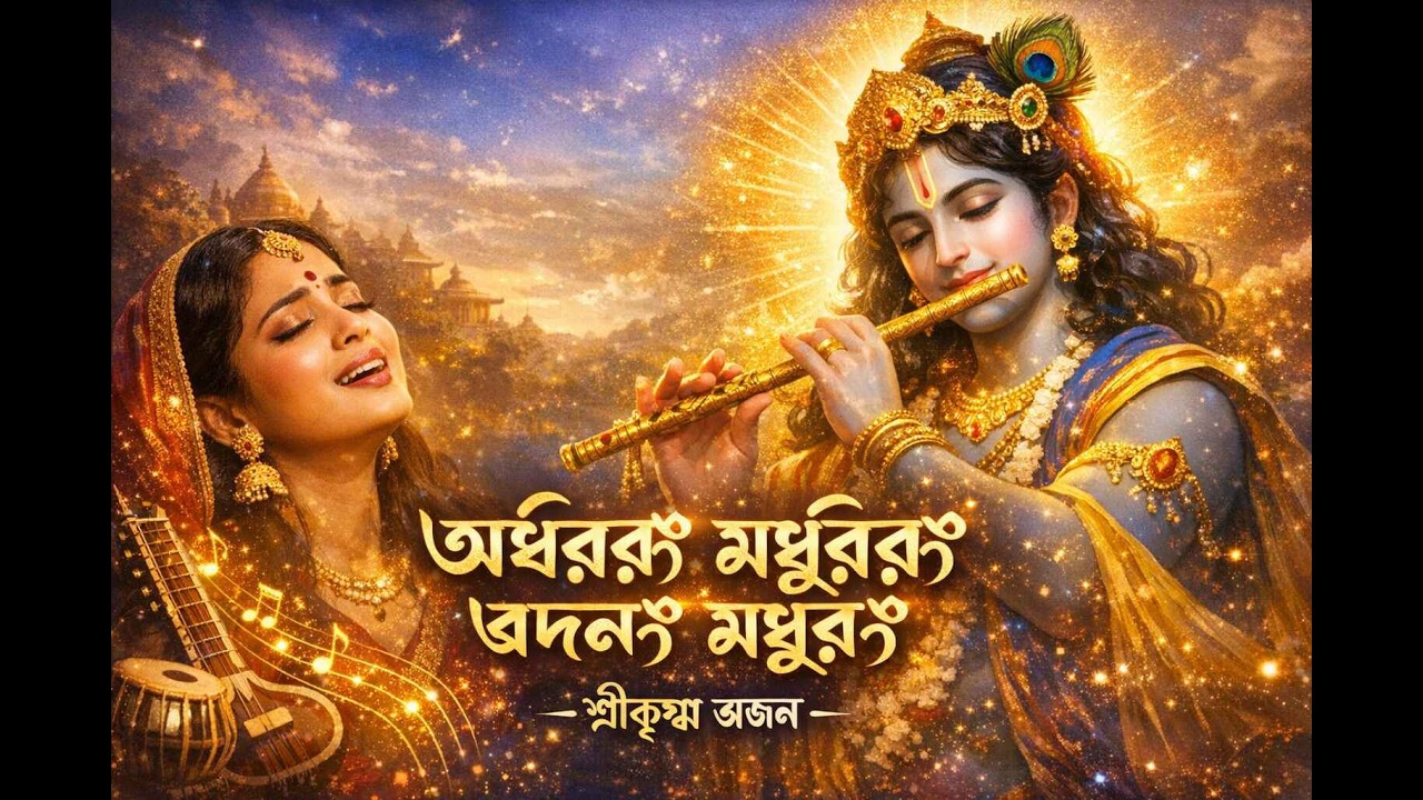 অধরং মধুরং বদনং মধুরং | শ্রীকৃষ্ণের অমৃতময় স্তোত্র | Krishna Bhajan in Bengali l Adharam Madhuram