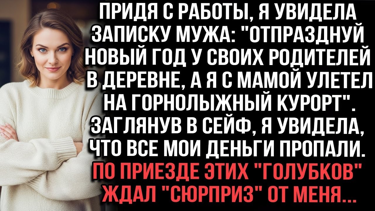 Муж улетел с мамой на курорт, забрав мои деньги._Празднуй у родителей_. По возвращении ждал сюрприз