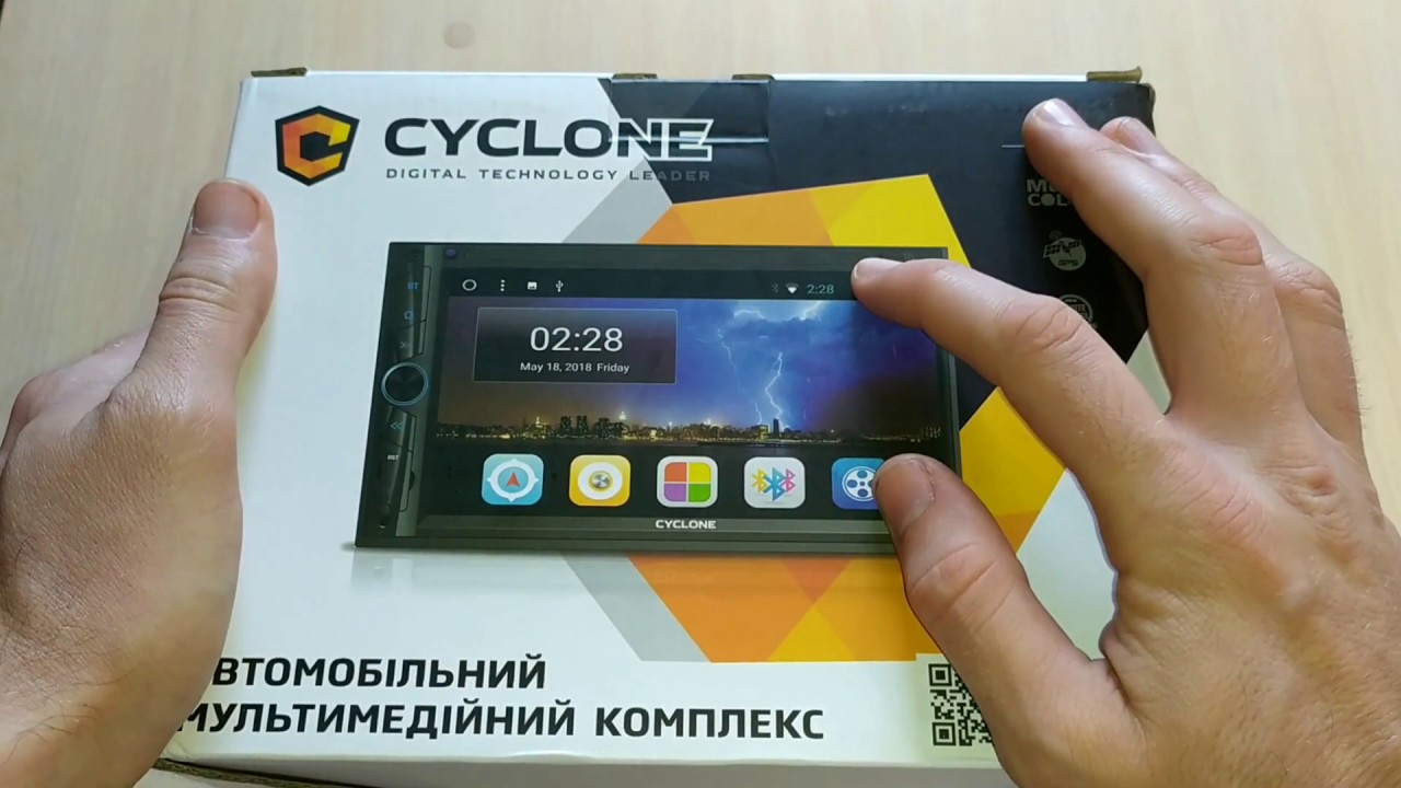2DIN Cyclone MP-7061 GPS AND: обзор №2, распаковка, комплектация, разъемы и выходы, внешний вид