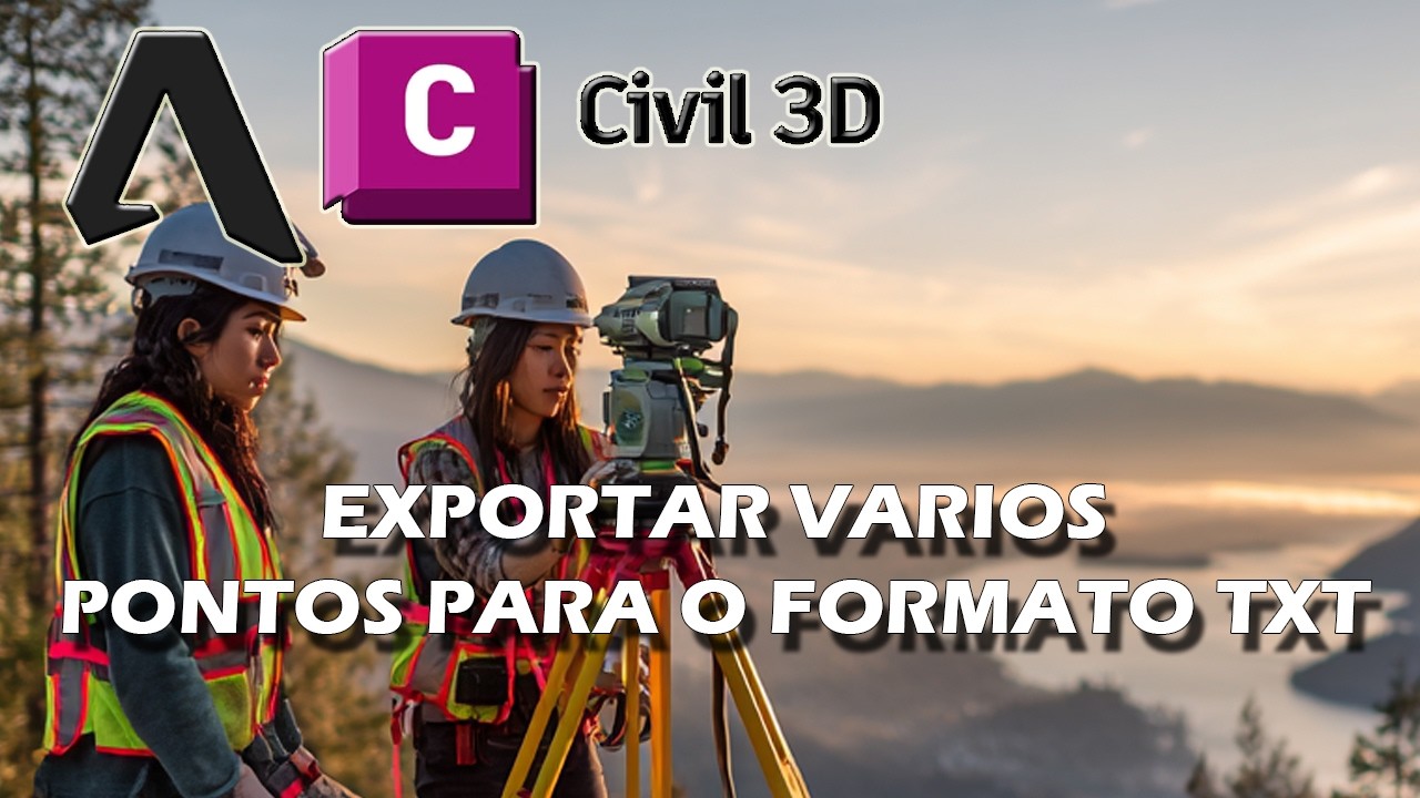 EXPORTAR PONTOS DO CIVIL 3D PARA O  FORMATO TXT