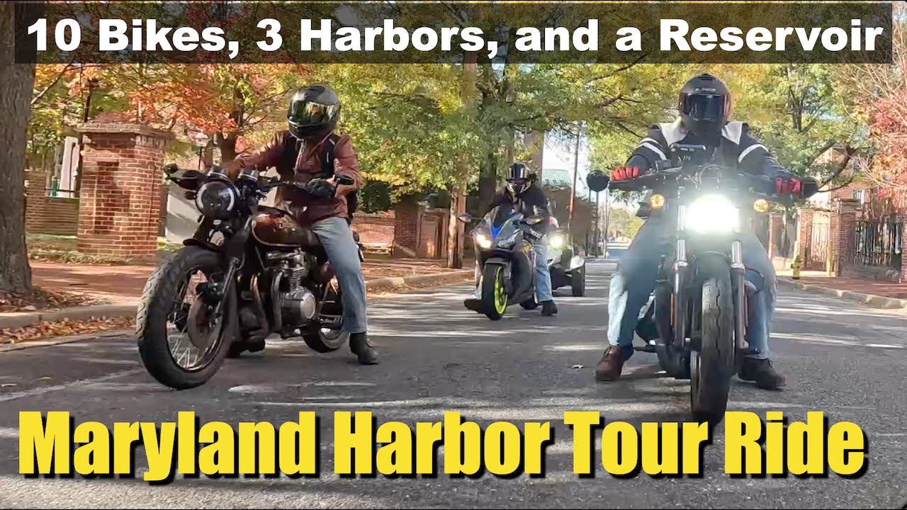 Maryland Harbors Motorcycle Ride: National Harbor,  Baltimore Inner Harbor, Annapolis. 10+ Bikes!
