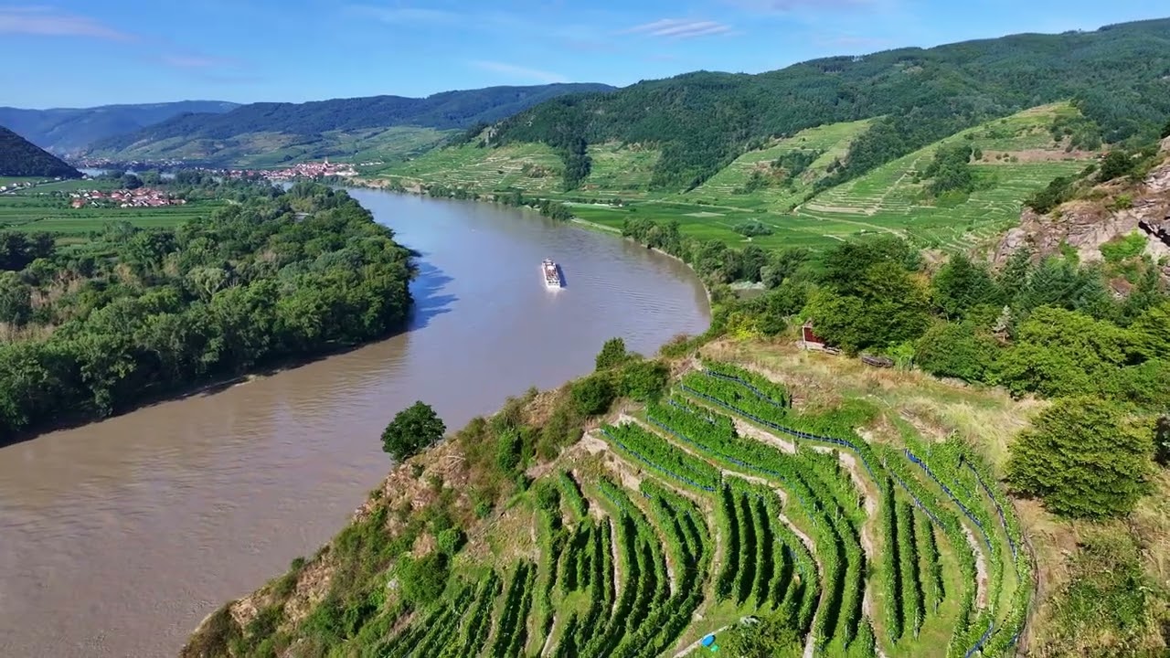 Austria • Wachau • 4K Scenic Relaxation Journey Through The Best Vineyards and Villages