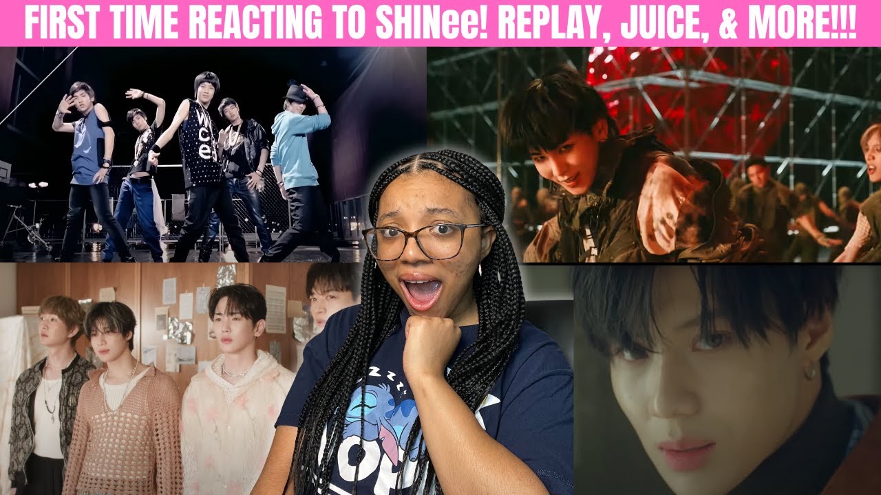 FIRST TIME LISTENING TO SHINee! REPLAY, JUICE, POET | ARTIST, SHERLOCK& TELL ME WHAT TO DO REACTION