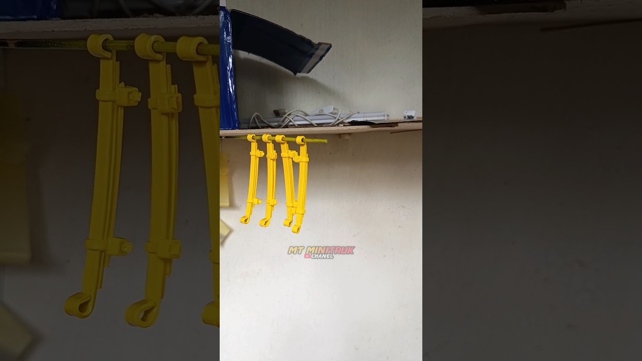 membuat suspensi miniatur truk dan pickup