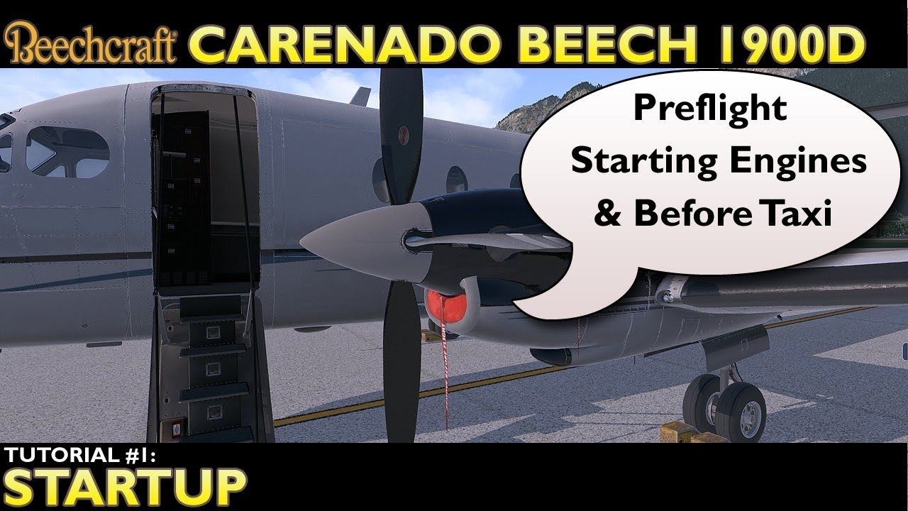 X Plane 11: Carenado Beech 1900D: Учебное пособие 1. Запуск