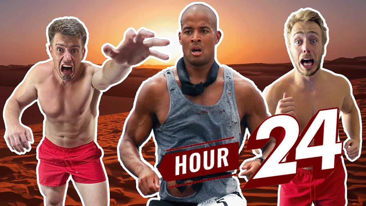 We Trained Like David Goggins For 24 Hours! *5,000+ Calories Burned*