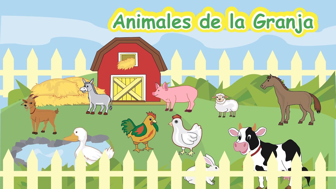 Animales de la granja / sonidos animales / palabras animales