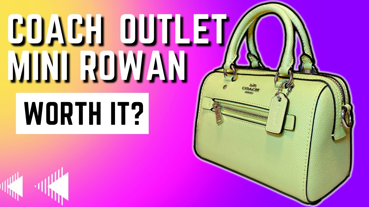 COACH OUTLET UNBOXING : MINI ROWAN CROSSBODY AND COACH FRAGRANCE . HOW'S COACH OUTLETS QUALITY NOW ?