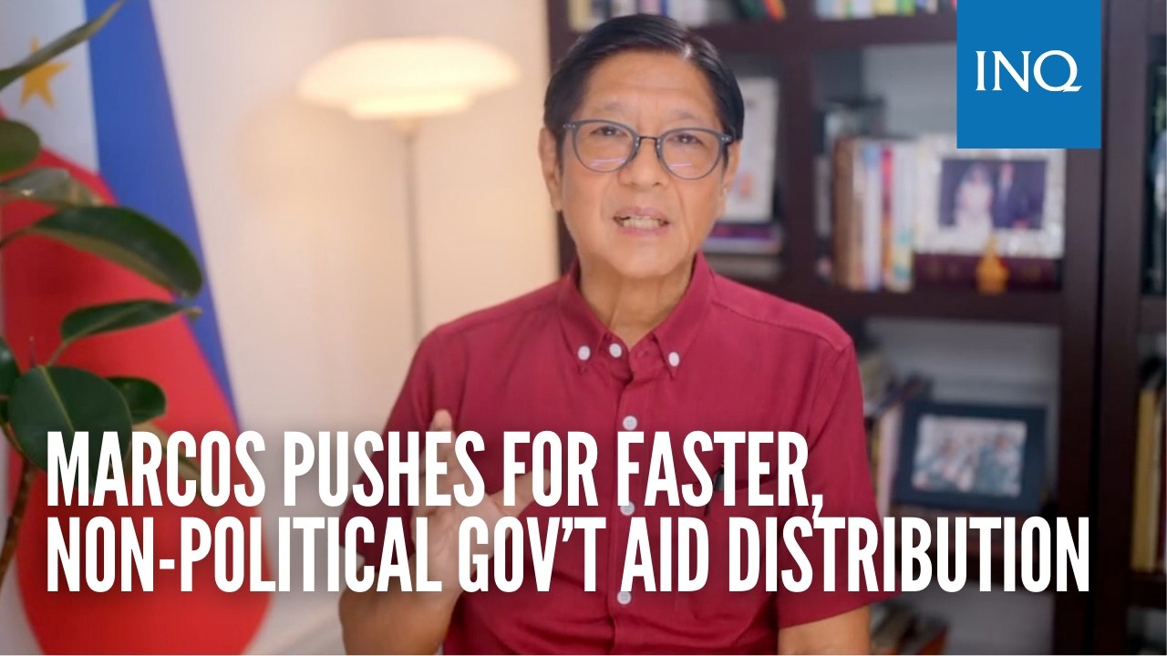 Marcos pushes for faster, non-political gov&rsquo;t aid distribution