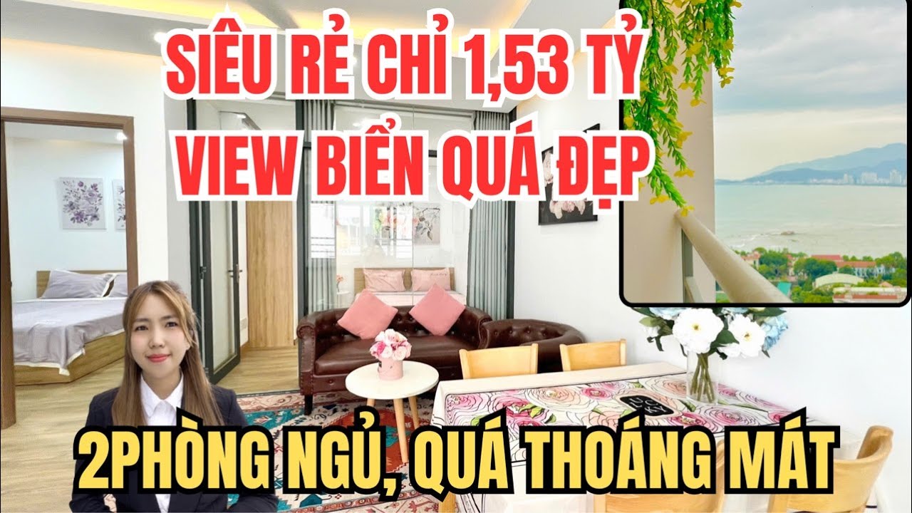 TRỰC TIẾP CĂN VIEW BIỂN RẺ NHẤT NHA TRANG 2P NGỦ BAN CÔNG RỘNG MÁT CẢ NGÀY