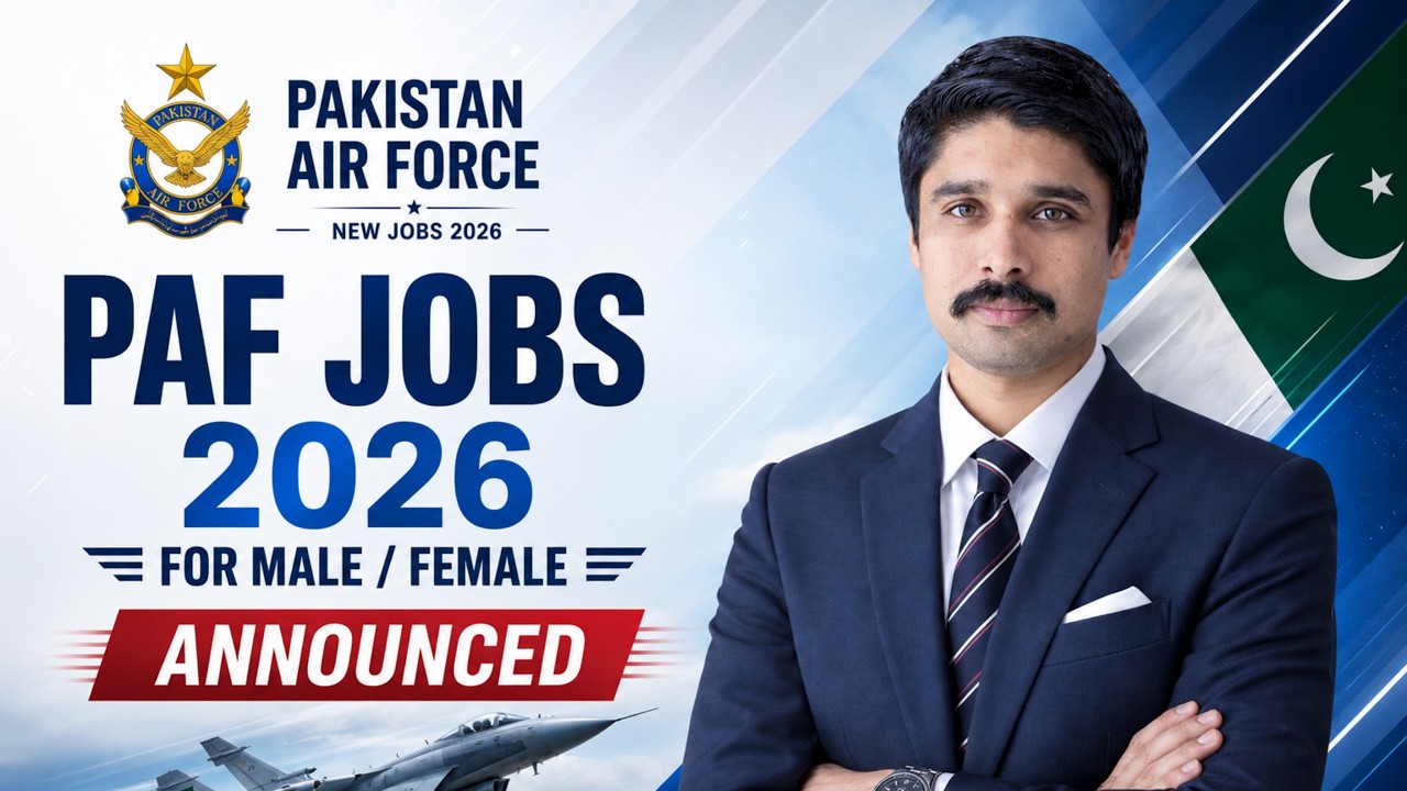 Pakistan Air Force Commissioned Jobs 2026 | PAF Male And Female Jobs