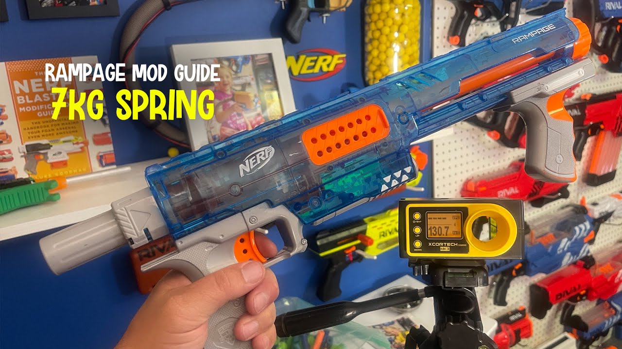 Modding a Nerf Rampage with a 7KG spring