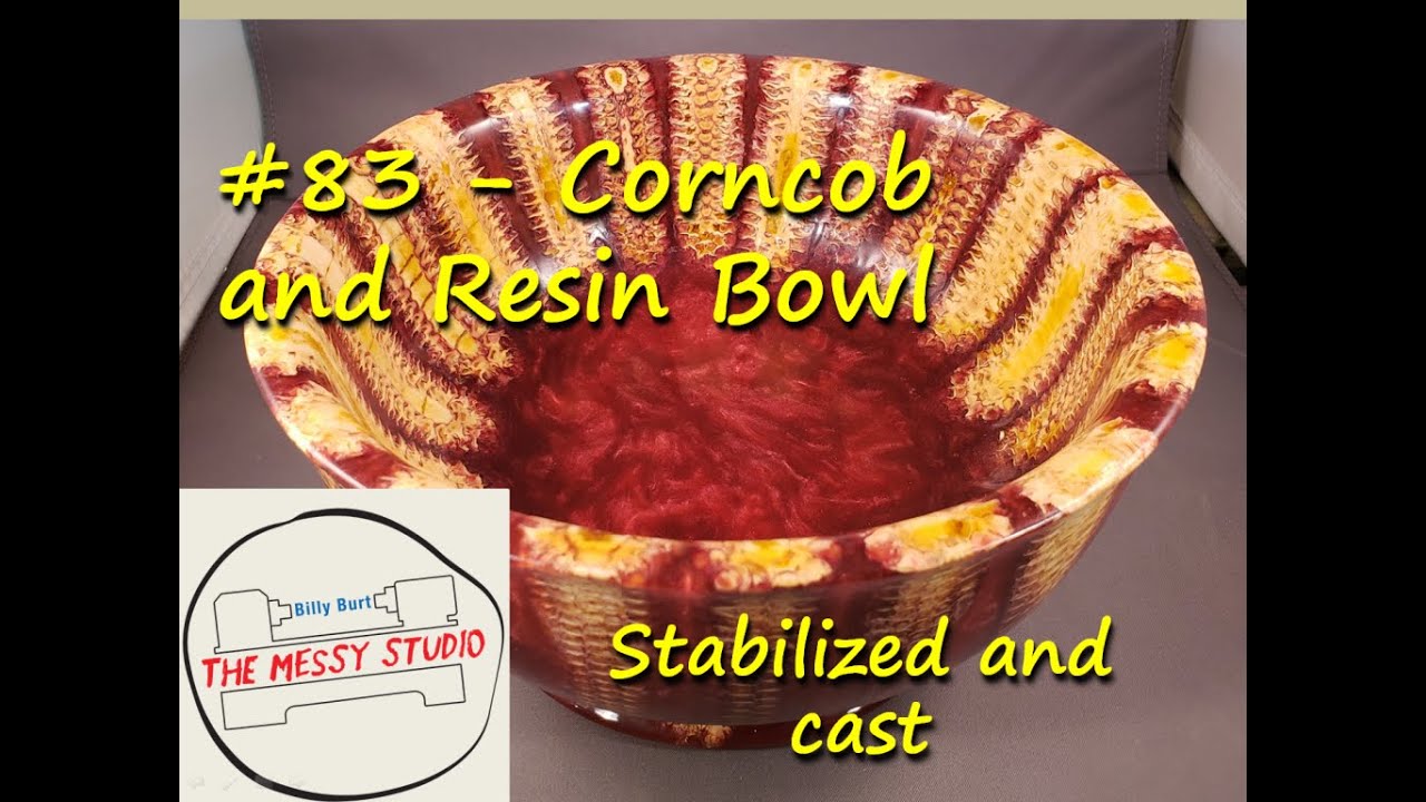 Amazing Corncob and Resin Bowl - Stabilized and cast