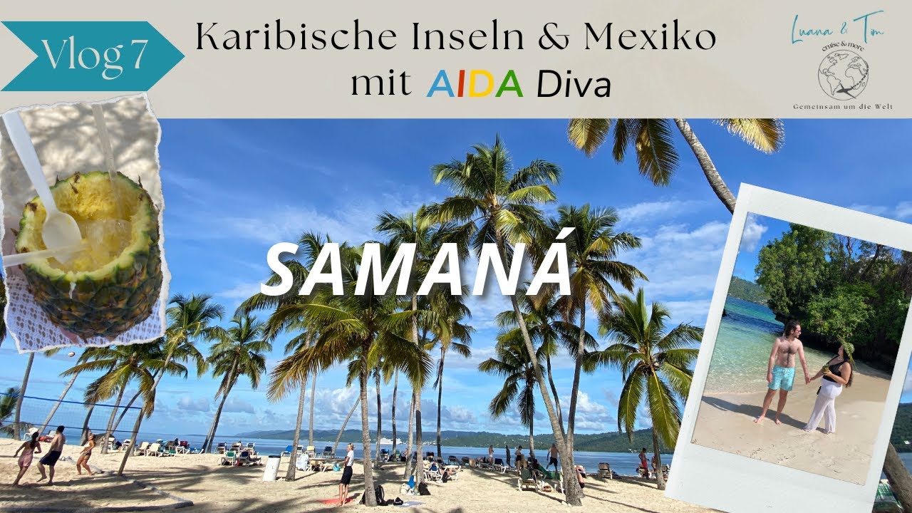 Mexiko & Karibische Inseln mit AIDAdiva - VLOG 7 - Samana: Cayo Levantado und Highlight: Haifischbar