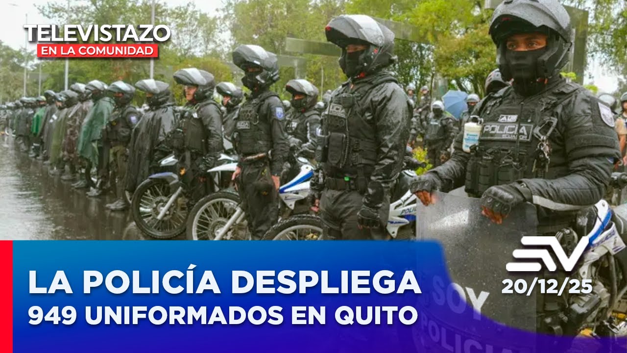 La policía despliega 949 uniformados en Quito | Televistazo en la Comunidad Quito