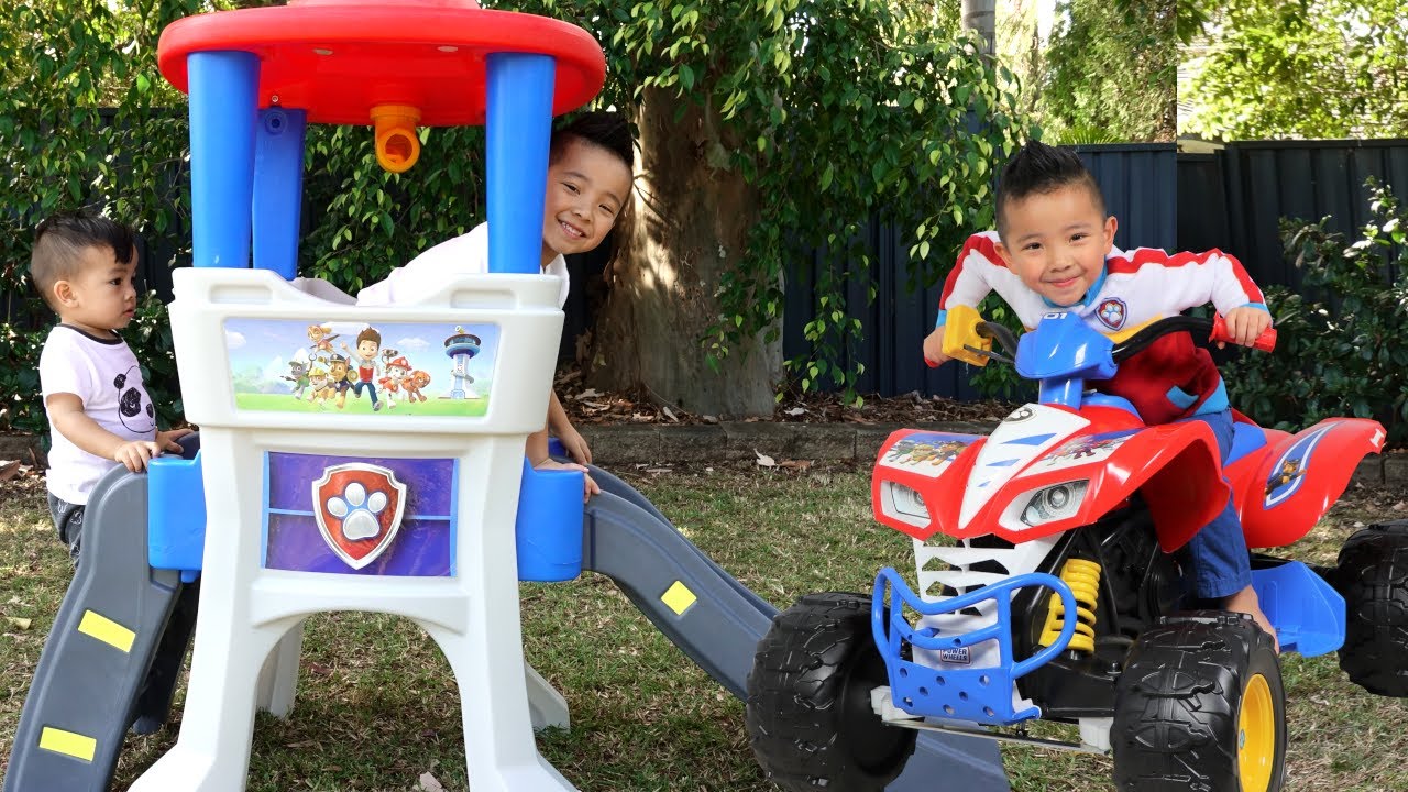 Kids Playtime  Ride On Fire Truck Compilation CKN