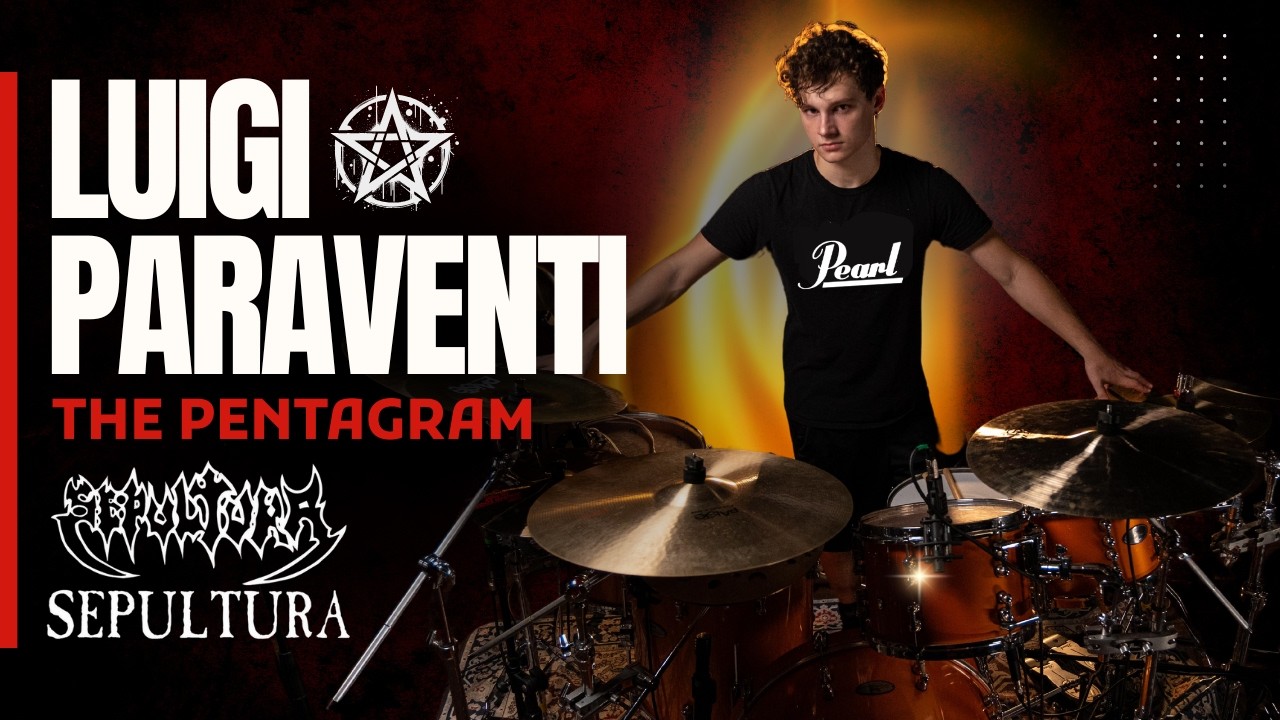 Luigi Paraventi toca “Pentagram” do Sepultura | Fúria e Precisão na Pearl Reference Pure