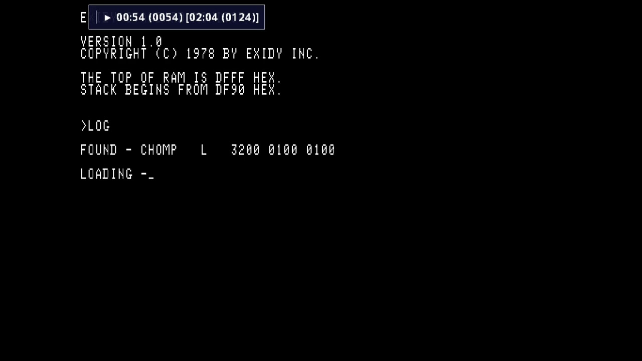 Chomp on Exidy Sorcerer computer ! #retrogaming