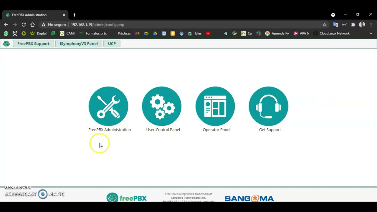 Configuración de central telefónica - FreePBX