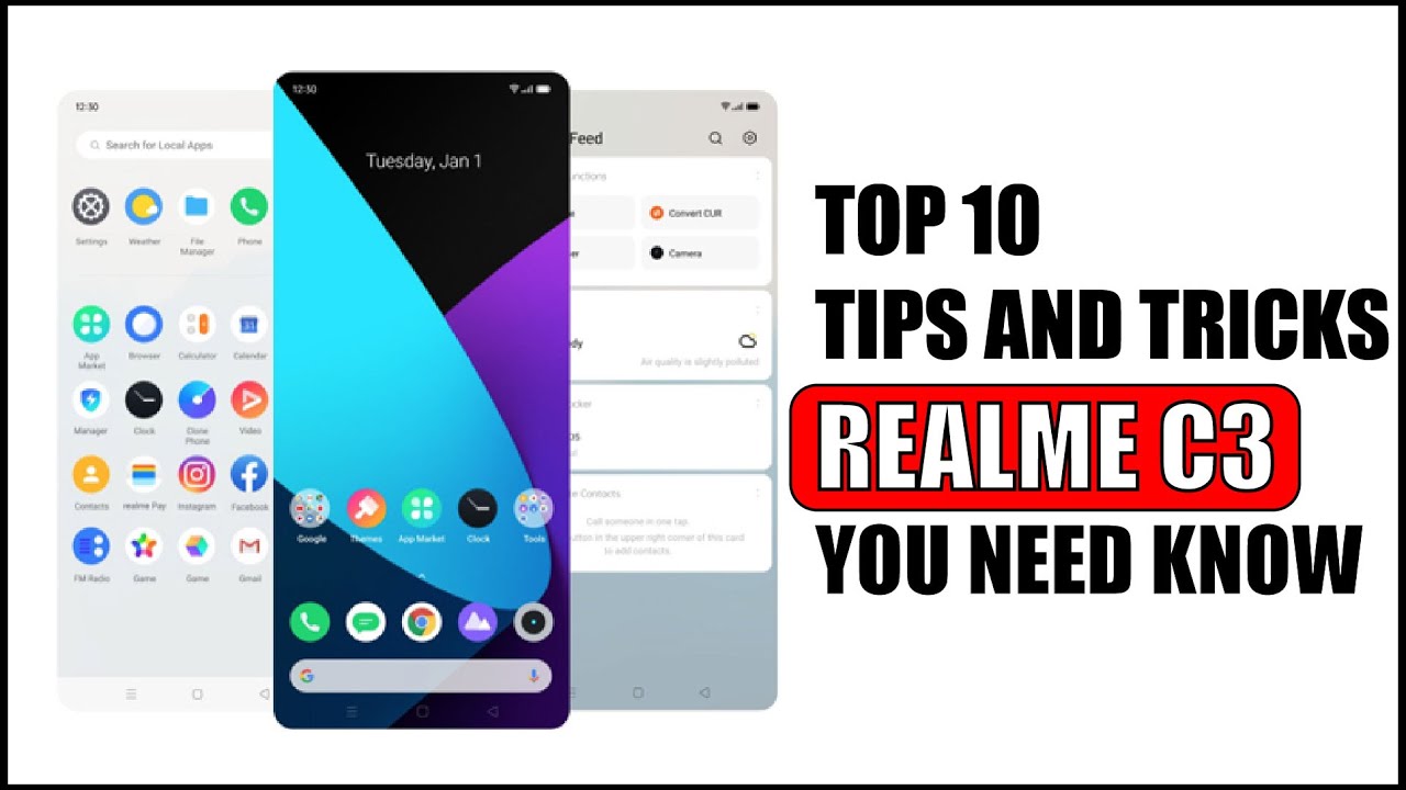 Top 10 Tips and Tricks Realme C3 you need know