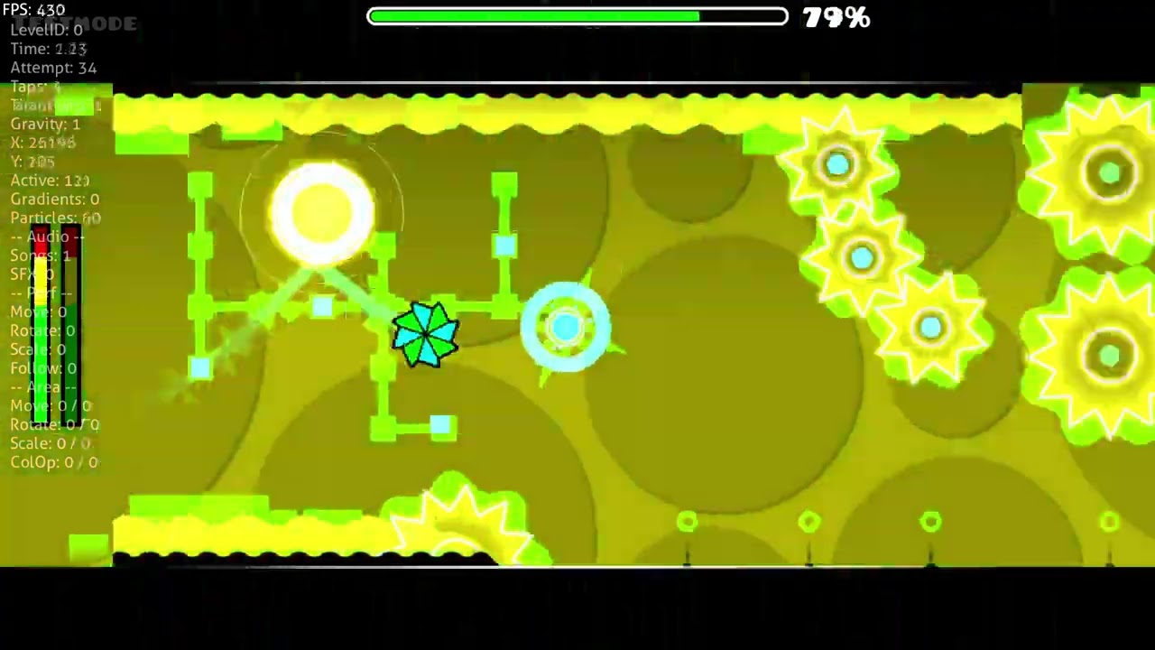 Geometry Dash Electrodynamix 76% - 100%